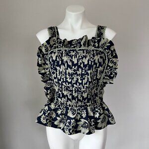 Sea New York Apron Style Tie Back Top